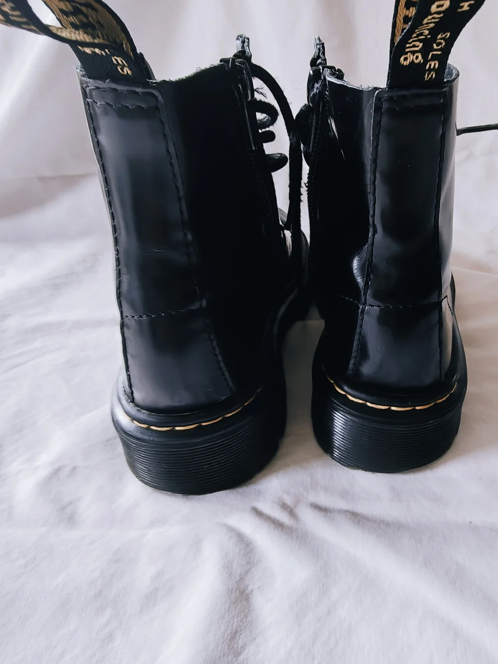Dr Martin Black Lace-Up Combat Boots - Kids Size 13